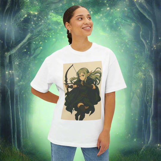 Elven Archer Tee – Fantasy Streetwear | Oversized Unisex Fit | Wearverse Wearverse