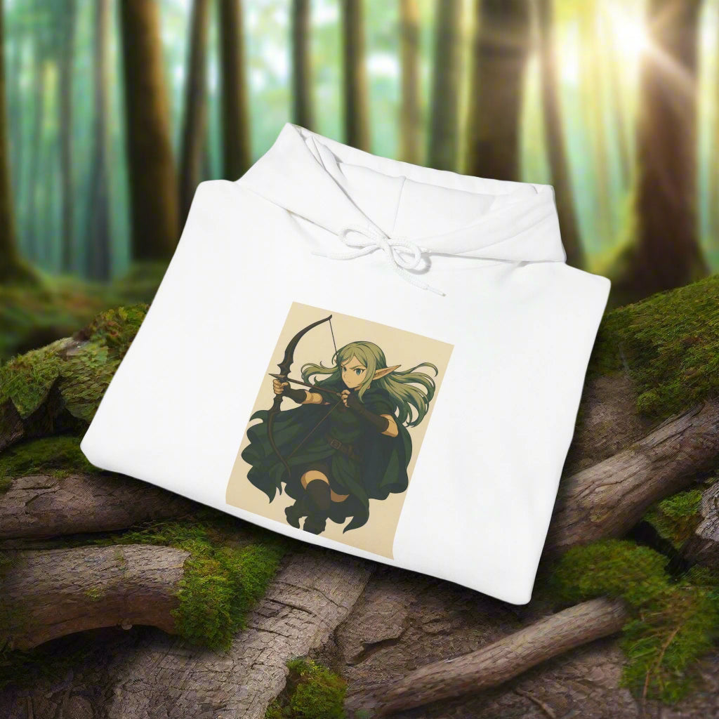 Elven Archer – Heavyweight Fantasy Hoodie by Wearverse Wearverse