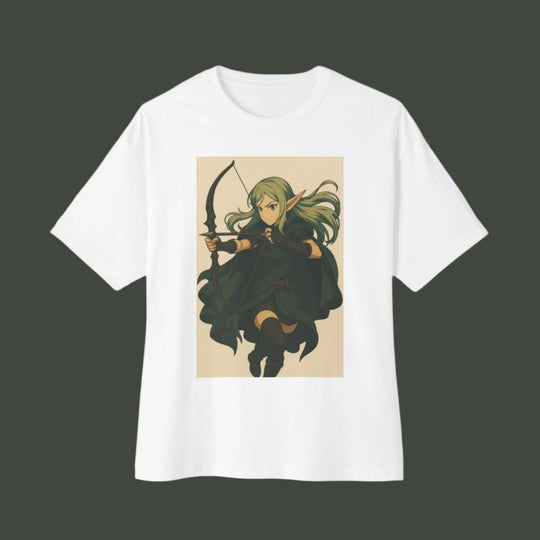 Elven Archer Tee – Fantasy Streetwear | Oversized Unisex Fit | Wearverse Wearverse